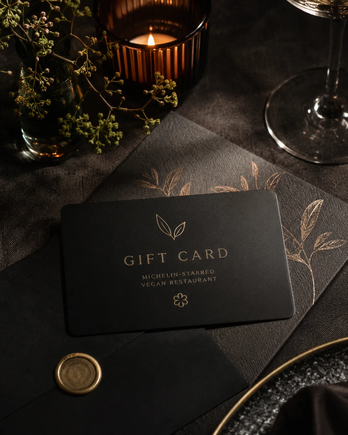 Gift card RADURA con dettagli dorati