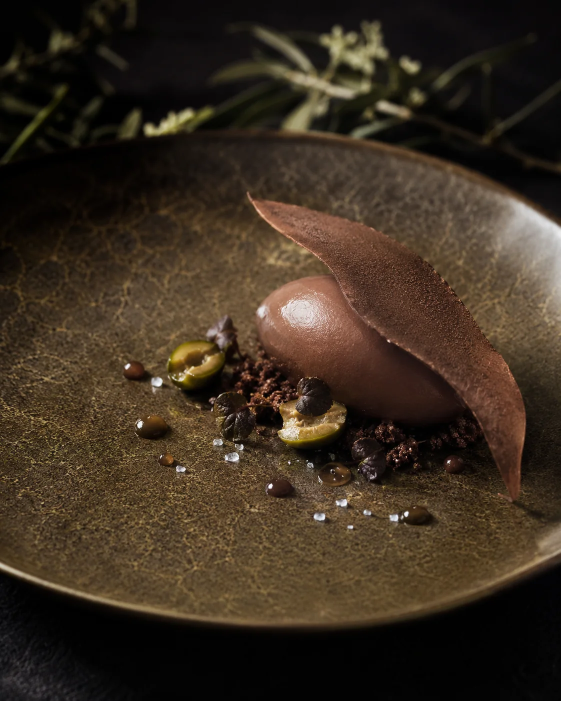Dessert cacao crudo oliva sale